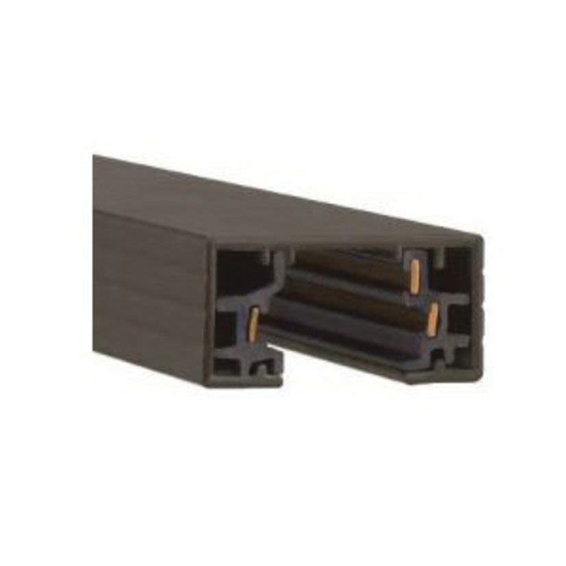 WAC Lighting HT8-BK H Series T-Connector Single Circuit Track System, 8 ft L x 1-3/8 in W x 11/16 in D, Aluminum